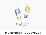 Shoe Print Logo. Color Shoe...