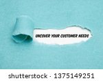 Text Uncover Your Customer Needs appearing behind torn paper. Concept about the importance to understand the demands, requirements and expectations of your clients.
