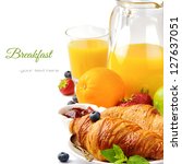 Breakfast With Orange Juice And ...