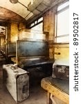 Last Century Rail Car Interior. ...