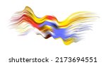 cloth colorful abstract twisted ... | Shutterstock .eps vector #2173694551