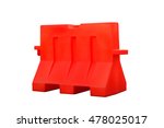orange traffic barrier isolate... | Shutterstock . vector #478025017