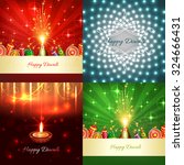 vector collection of diwali... | Shutterstock .eps vector #324666431