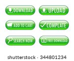 download button set | Shutterstock .eps vector #344801234