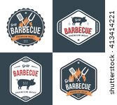 set of badges  labels and logos ... | Shutterstock .eps vector #413414221