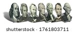 portraits of america presidents ... | Shutterstock . vector #1761803711