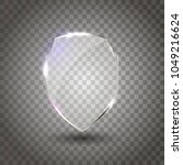 transparent shield. safety... | Shutterstock .eps vector #1049216624