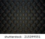 Black Buttoned luxury leather pattern with diamonds and gemstones. Useful as luxury pattern