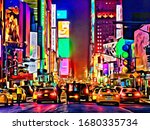 neon at new york city usa... | Shutterstock . vector #1680335734