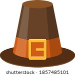 Pilgrim Hat Icon. Thanksgiving...