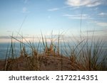 Beach Grass At The Top Of A...