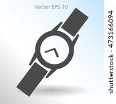 round wrist watch vector... | Shutterstock .eps vector #473166094