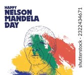 Happy Nelson Mandela Day Vector, perfect for office, company, school, social media, advertising, printing and more