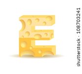 letter made of cheese  see... | Shutterstock .eps vector #108703241