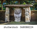 idols of san augustin national park, colombia, latin america