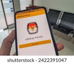 Small photo of Jakarta, Indonesia - Pebruary 5, 2024 : SiRekap Pemilu 2024, tool to help recapitulate vote results for the 2024 Indonesia election
