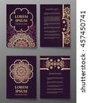 brochure templates cards with... | Shutterstock .eps vector #457450741