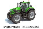 Farm Tractor 3d Rendering On...