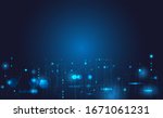 vector abstract futuristic... | Shutterstock .eps vector #1671061231