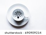 business idea  cup of coffee | Shutterstock . vector #690909214