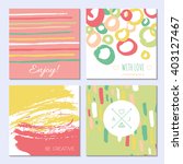 set of creative cards  ... | Shutterstock .eps vector #403127467