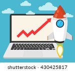 successful startup business... | Shutterstock .eps vector #430425817