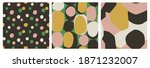 set of 3 elegant abstract... | Shutterstock .eps vector #1871232007