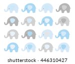 Cute Elephant Vector Set....