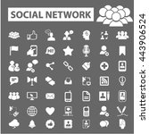 social network icons | Shutterstock .eps vector #443906524