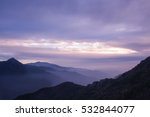 Purple Mountain  Sunset