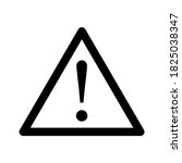 triangular warning icon or... | Shutterstock .eps vector #1825038347