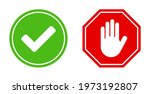 green round ok checkmark sign... | Shutterstock .eps vector #1973192807