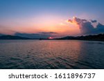 Sunset on Liugong Island, Shangdong, China