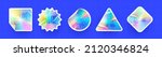 holographic stickers. hologram... | Shutterstock .eps vector #2120346824