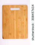 Wooden Chopping Block Isolated...