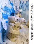 Small photo of Lacock, Chippenham, UK - December 16, 2018: Winter Wonderland display in Whitehall garden centre, near Lacock in Wiltshire, England.