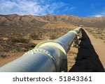 Pipeline In The Mojave Desert