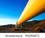 Sunrise On A Pipeline In The...