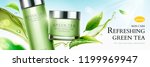 refreshing green tea skin care... | Shutterstock .eps vector #1199969947