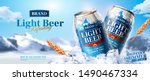 light beer ads banner design... | Shutterstock .eps vector #1490467334