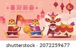 cute tigers are performing... | Shutterstock .eps vector #2072259677