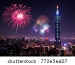 Firework With Cityscape...