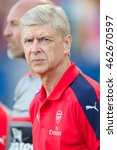 Small photo of CARSON, CA - JULY 31: Arsenal manager Arsene Wenger during the friendly soccer game between Chivas Guadalajara and Arsenal on July 31st 2016 at the StubHub Center.
