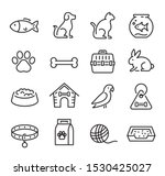 collection of thin line icons... | Shutterstock .eps vector #1530425027