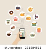 food background   food blogging ... | Shutterstock .eps vector #231684511