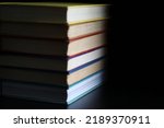 rainbow book pile banned books education