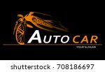 car logo abstract lines vector. ... | Shutterstock .eps vector #708186697