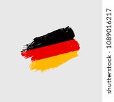german grunge flag illustration | Shutterstock .eps vector #1089016217