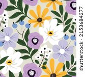 floral seamless pattern for... | Shutterstock .eps vector #2153684277