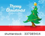 christmas tree background | Shutterstock .eps vector #337385414